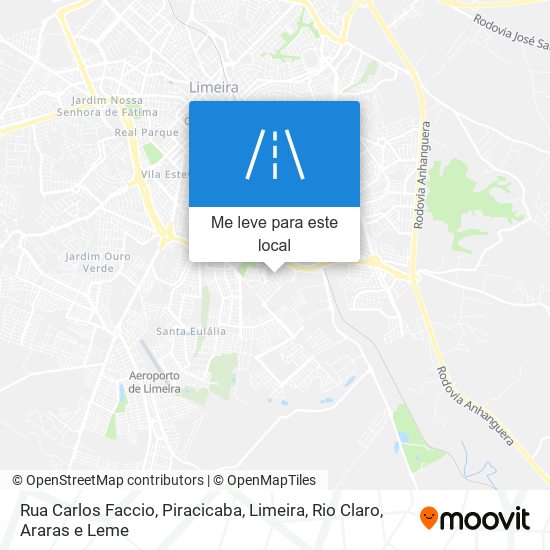 Rua Carlos Faccio mapa