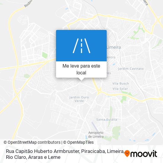 Rua Capitão Huberto Armbruster mapa