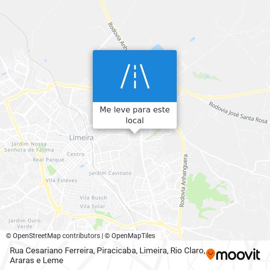 Rua Cesariano Ferreira mapa