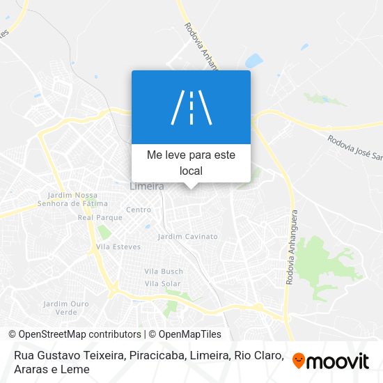 Rua Gustavo Teixeira mapa