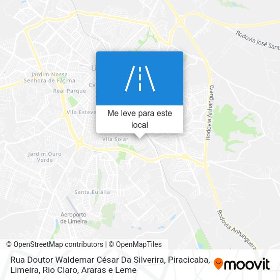 Rua Doutor Waldemar César Da Silverira mapa