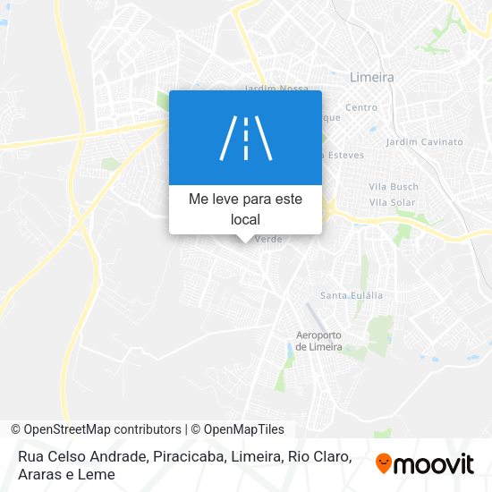 Rua Celso Andrade mapa