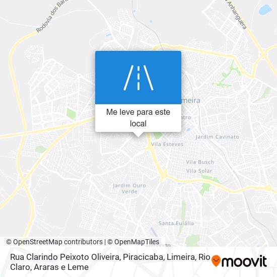 Rua Clarindo Peixoto Oliveira mapa