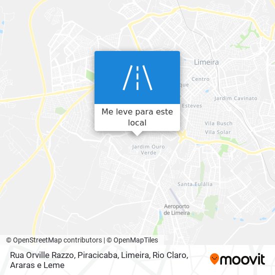 Rua Orville Razzo mapa