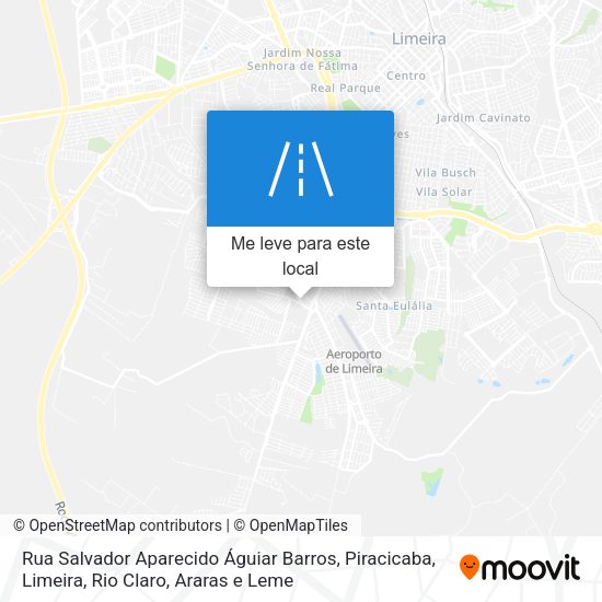 Rua Salvador Aparecido Águiar Barros mapa
