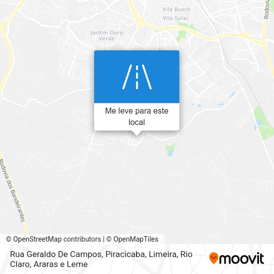Rua Geraldo De Campos mapa