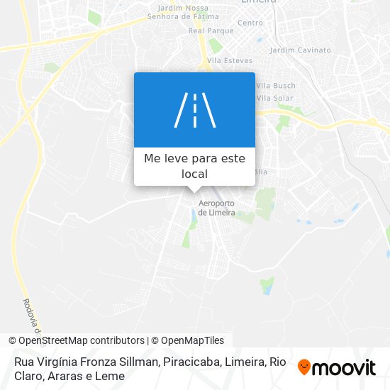 Rua Virgínia Fronza Sillman mapa