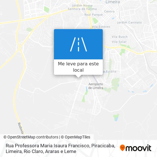 Rua Professora Maria Isaura Francisco mapa