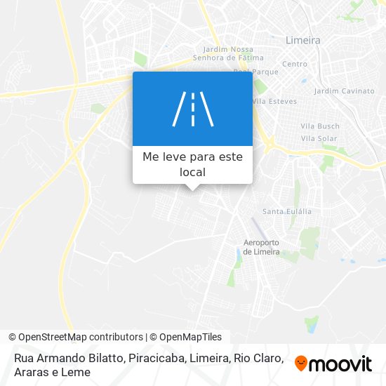 Rua Armando Bilatto mapa