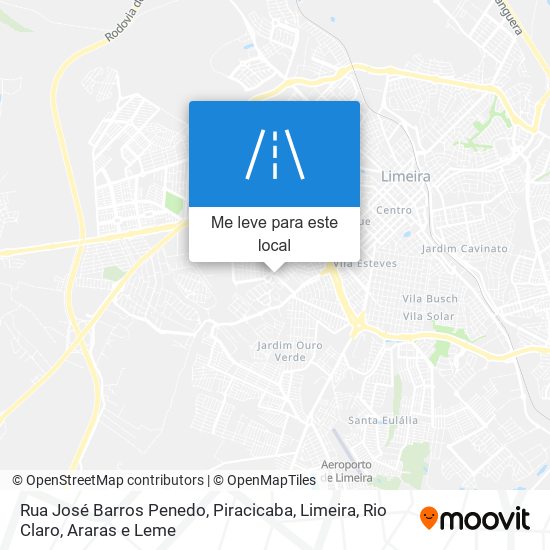 Rua José Barros Penedo mapa