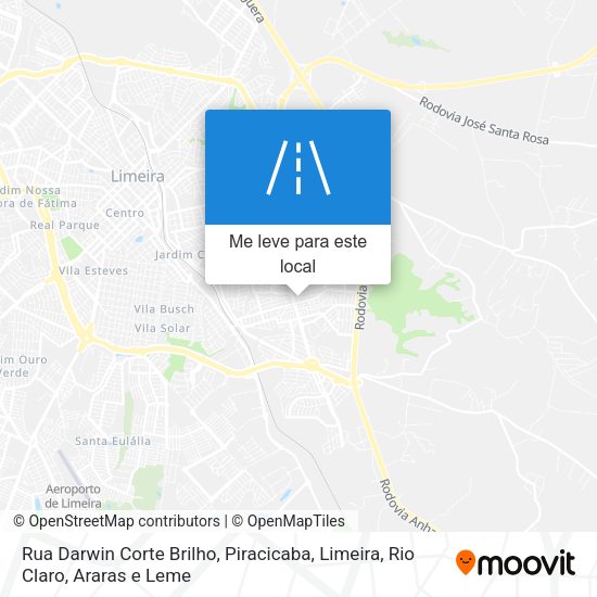 Rua Darwin Corte Brilho mapa