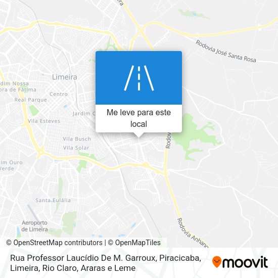 Rua Professor Laucídio De M. Garroux mapa
