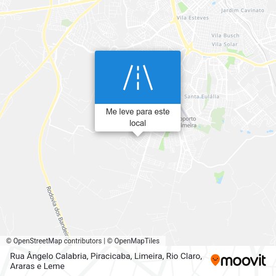Rua Ângelo Calabria mapa