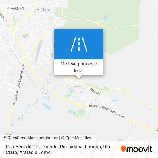 Rua Benedito Raimundo mapa