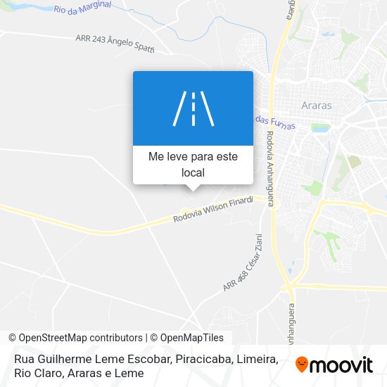Rua Guilherme Leme Escobar mapa