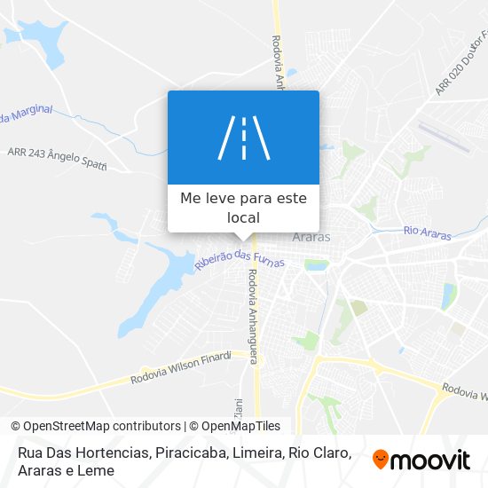 Rua Das Hortencias mapa