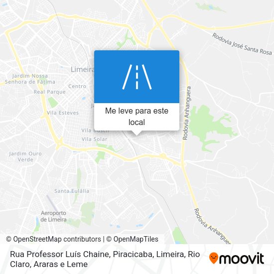 Rua Professor Luís Chaine mapa