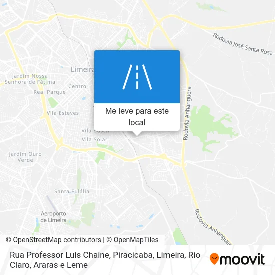 Rua Professor Luís Chaine mapa