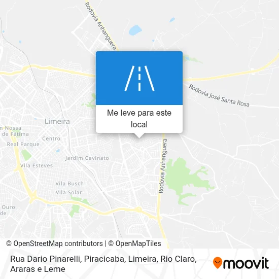 Rua Dario Pinarelli mapa