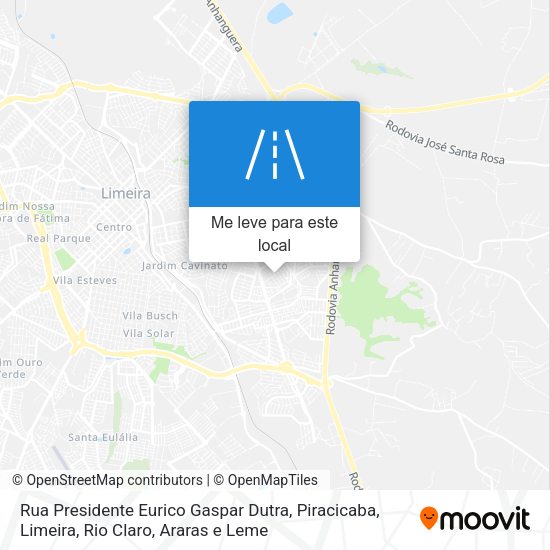 Rua Presidente Eurico Gaspar Dutra mapa