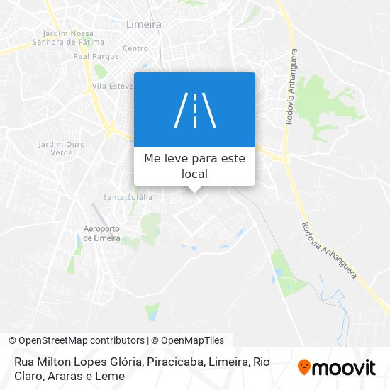 Rua Milton Lopes Glória mapa