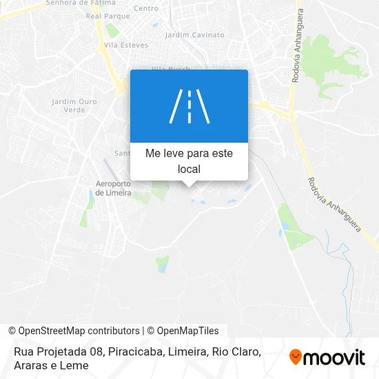 Rua Projetada 08 mapa