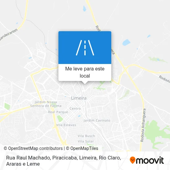 Rua Raul Machado mapa