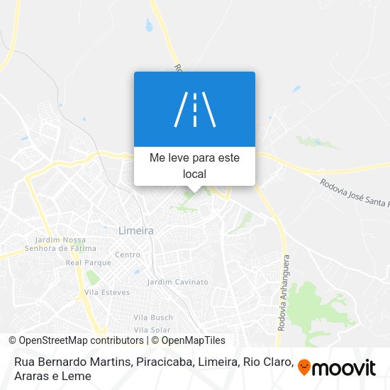 Rua Bernardo Martins mapa