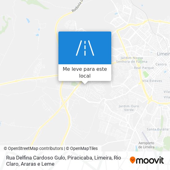 Rua Delfina Cardoso Gulo mapa