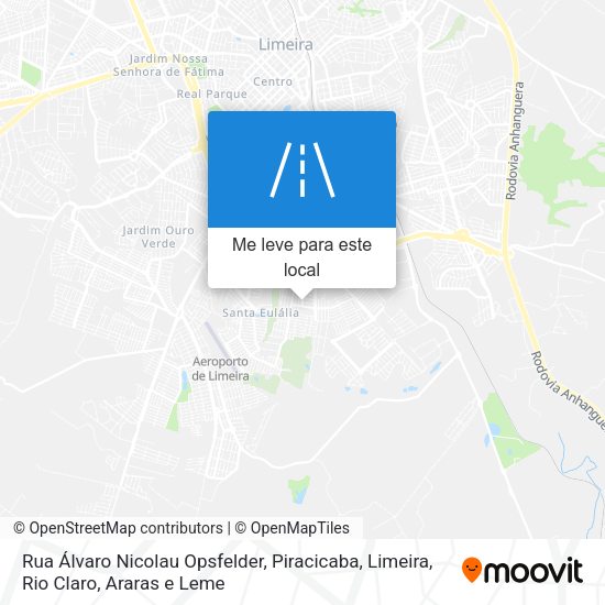Rua Álvaro Nicolau Opsfelder mapa