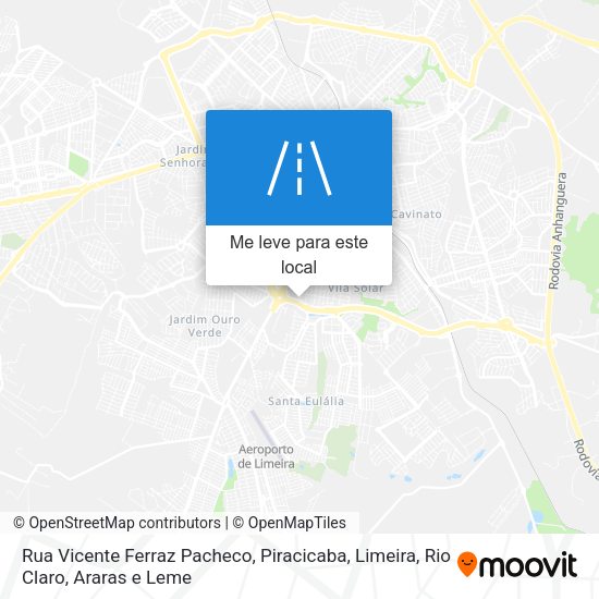 Rua Vicente Ferraz Pacheco mapa