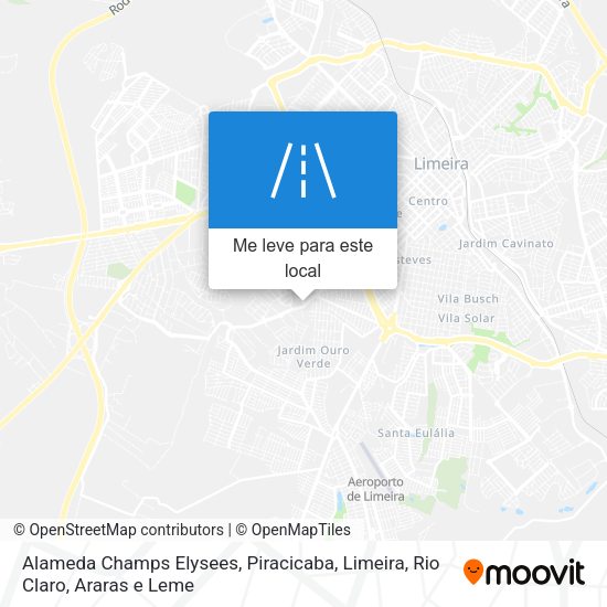 Alameda Champs Elysees mapa