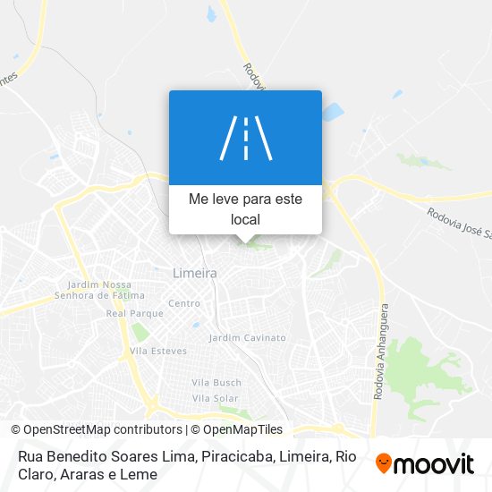 Rua Benedito Soares Lima mapa