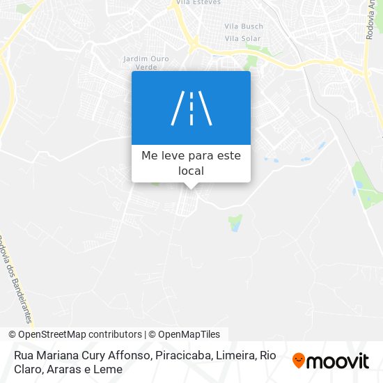 Rua Mariana Cury Affonso mapa