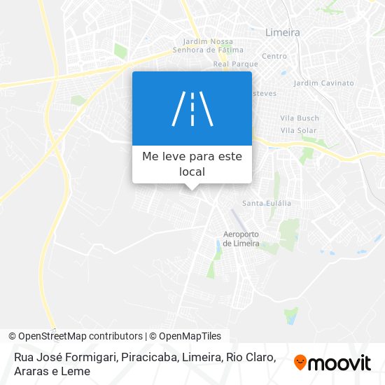 Rua José Formigari mapa