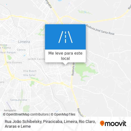 Rua João Schibelsky mapa