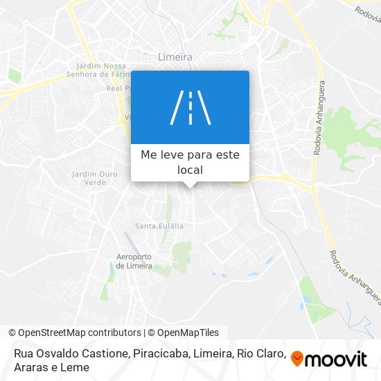 Rua Osvaldo Castione mapa