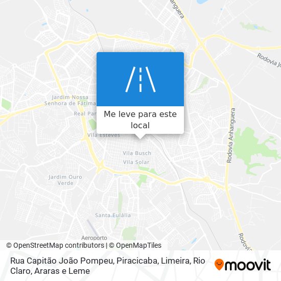 Rua Capitão João Pompeu mapa