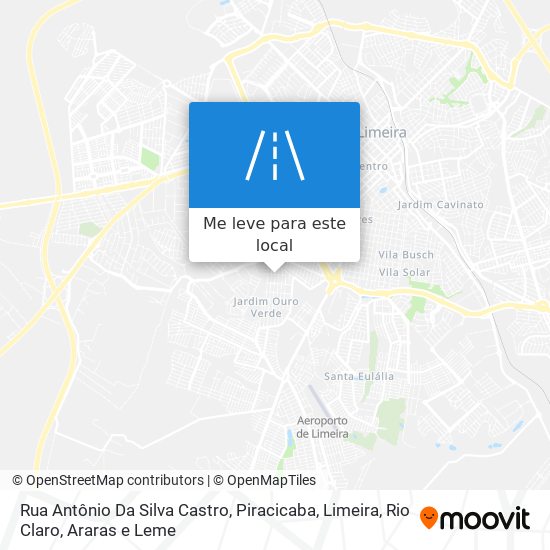 Rua Antônio Da Silva Castro mapa