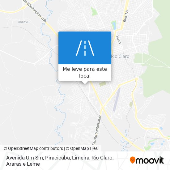 Avenida Um Sm mapa