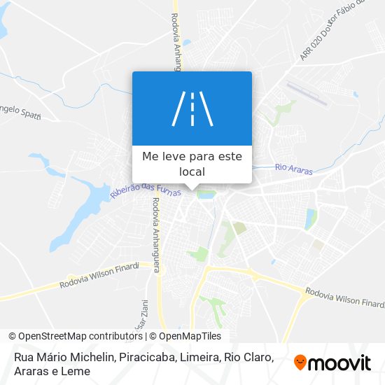 Rua Mário Michelin mapa