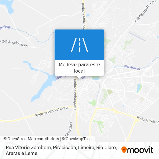 Rua Vitório Zambom mapa