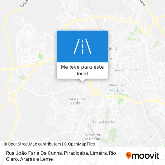 Rua João Faria Da Cunha mapa