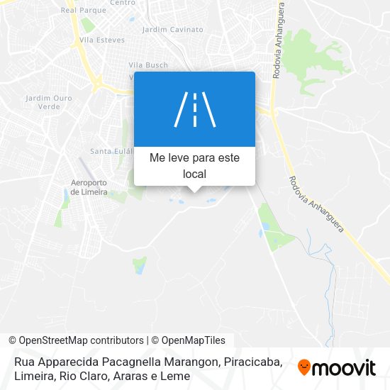 Rua Apparecida Pacagnella Marangon mapa