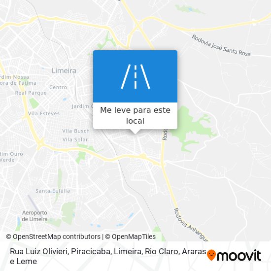 Rua Luiz Olivieri mapa