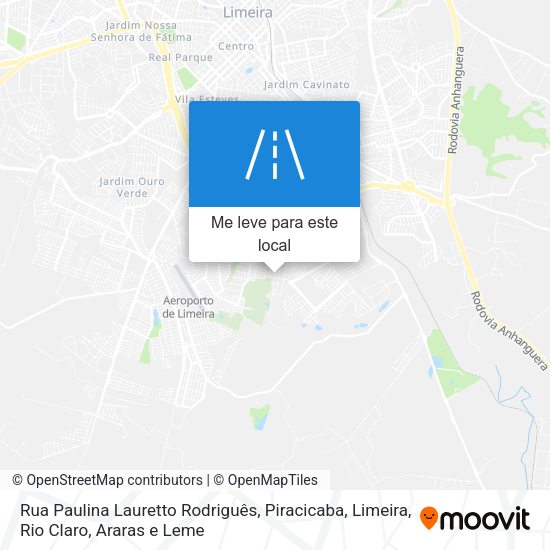 Rua Paulina Lauretto Rodriguês mapa