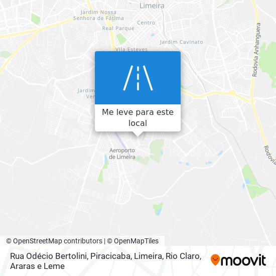 Rua  Odécio Bertolini mapa
