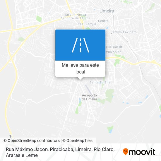 Rua Máximo Jacon mapa