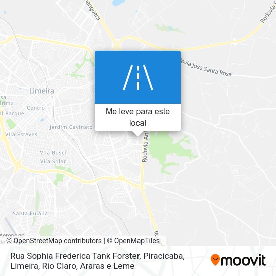 Rua Sophia Frederica Tank Forster mapa