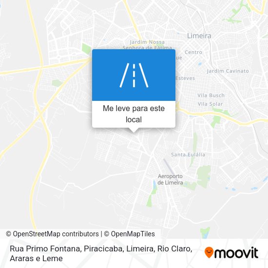 Rua Primo Fontana mapa